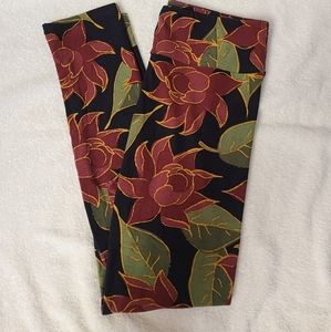 Lularoe leggings OS NEW Floral Flower Elegant